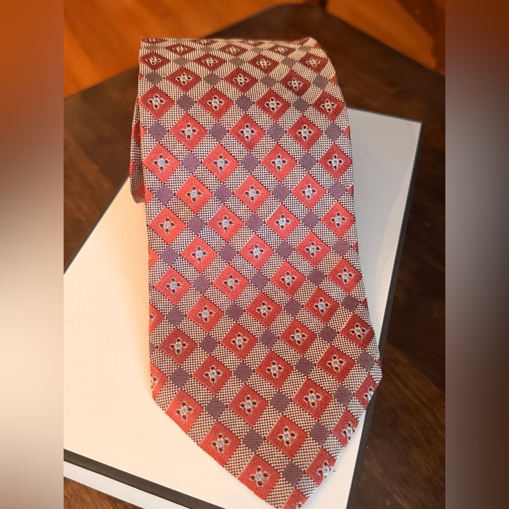 Boss HUGO BOSS Geometric Men's Tie 100% Silk